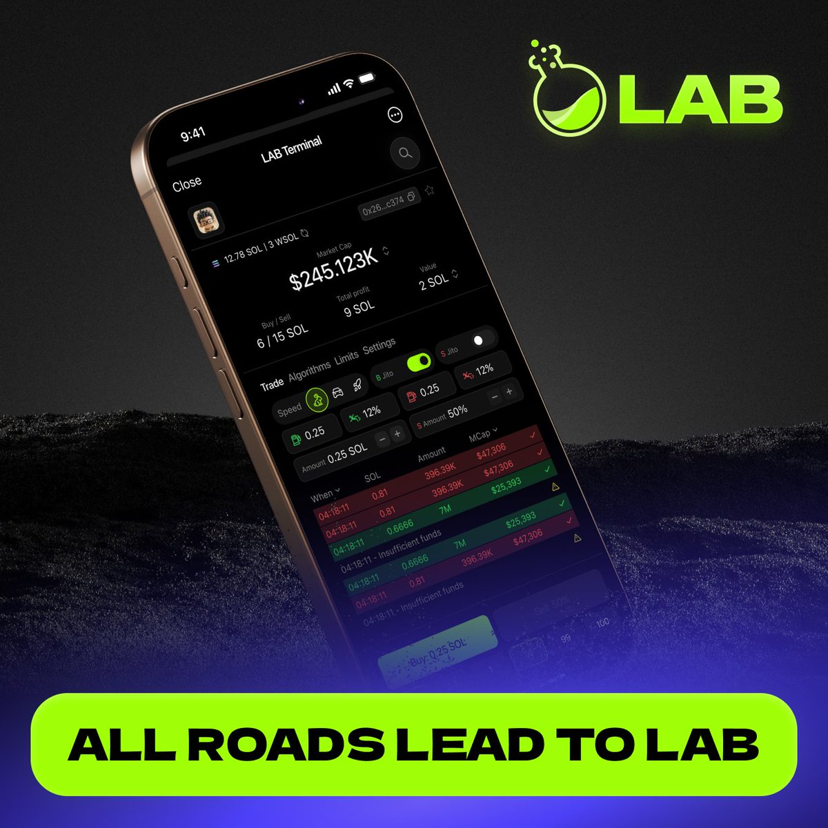 Good Night, Snappers

Slippage Slayer by <a href="/LABtrade_/">LAB</a> makes every trade smarter optimizing across ETH, BSC &amp; Solana for the best execution.

With $LAB, traders get priority fills &amp; real protection against hidden losses.
