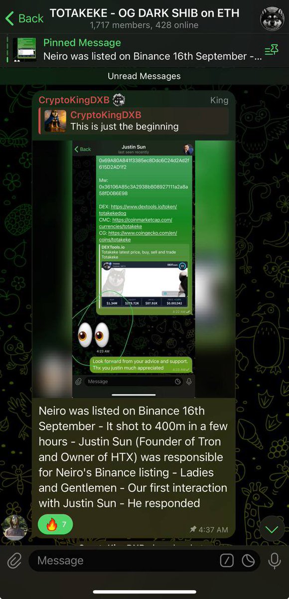 Sucre Papi (@papitatiya) on Twitter photo <a href="/JR5_Crypto/">JR5</a> $Totakeke green god candle will be the one to watch! Team cooking nonstop, Cult community
Pure Conviction and <a href="/justinsuntron/">H.E. Justin Sun 👨🚀 (Astronaut Version)</a> interacting with <a href="/TotakekeDog/">Totakeke | ETH | Fan Page</a> <a href="/JR5_Crypto/">JR5</a> $Totakeke green god candle will be the one to watch! Team cooking nonstop, Cult community
Pure Conviction and <a href="/justinsuntron/">H.E. Justin Sun 👨🚀 (Astronaut Version)</a> interacting with <a href="/TotakekeDog/">Totakeke | ETH | Fan Page</a>