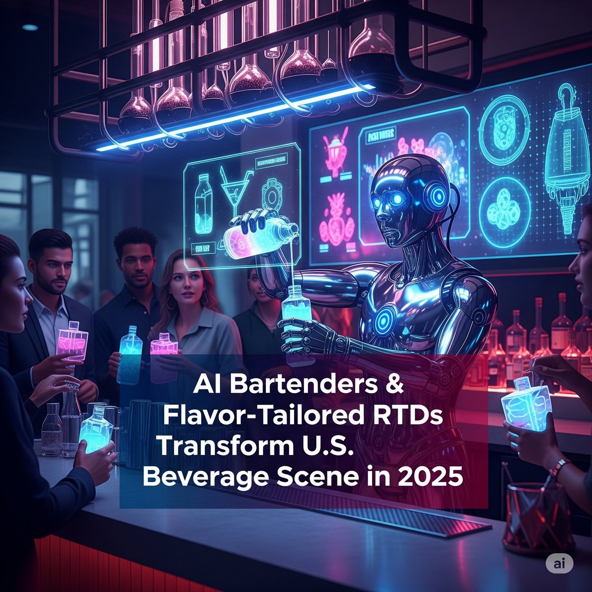 usafooddrinks's tweet photo. AI Bartenders &amp; Flavor-Tailored RTDs Transform U.S. Beverage Scene in 2025!

Taste the future of beverages today:https://t.co/A9YLMgTqVe

#AIBeverages #SmartBartender #RTDDrinks #USFoodTrends #DrinkTech #FlavorInnovation #Mixology2025 #NextGenDrinks #TechInFood #BeverageTrends https://t.co/Df4SZoLK1N