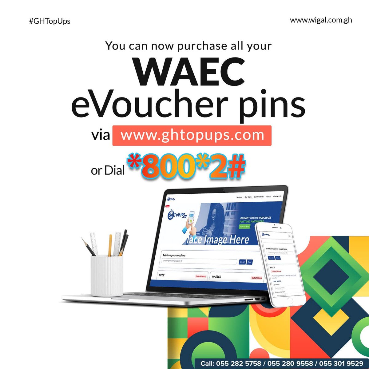 Check your BECE results in seconds!
Buy secure PINs instantly at ghtopups.com
 or dial  *800*2#.
Fast. Reliable. Anytime. Anywhere.

#CheckResults #GHTopups #InstantPIN