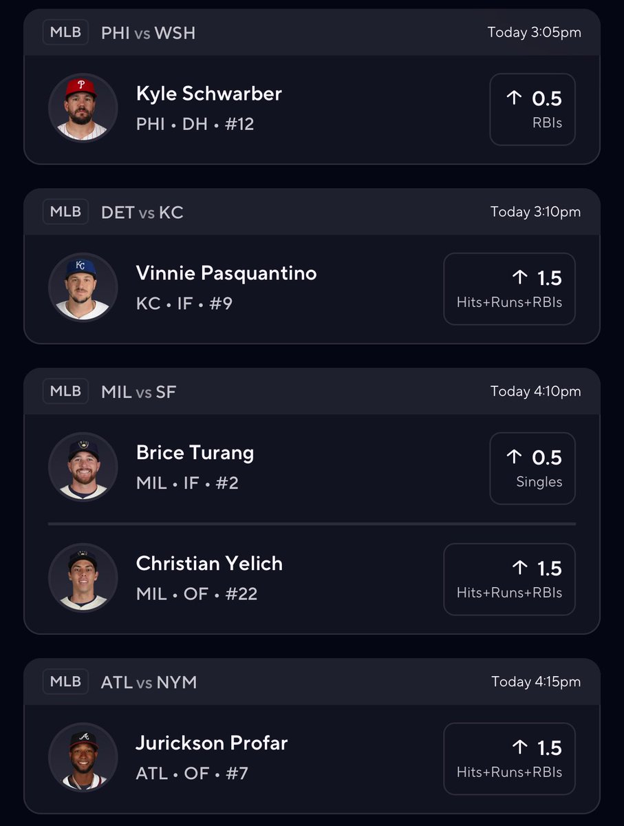 $25 to one person who Likes &amp; Comments their cashapp if this PrizePicks MLB 10x hits!! 💎💰

Like if tailing ✅
#MLB #PrizePicks