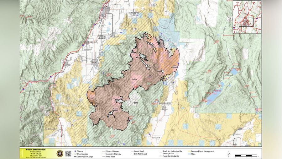 The Monroe Canyon Fire hit 90% containment on Saturday as the fire reached 73,722 acres.

Read more👇
kslnewsradio.com/?p=2239974
📷U.S. Forest Service
✍Kennedy Camarena