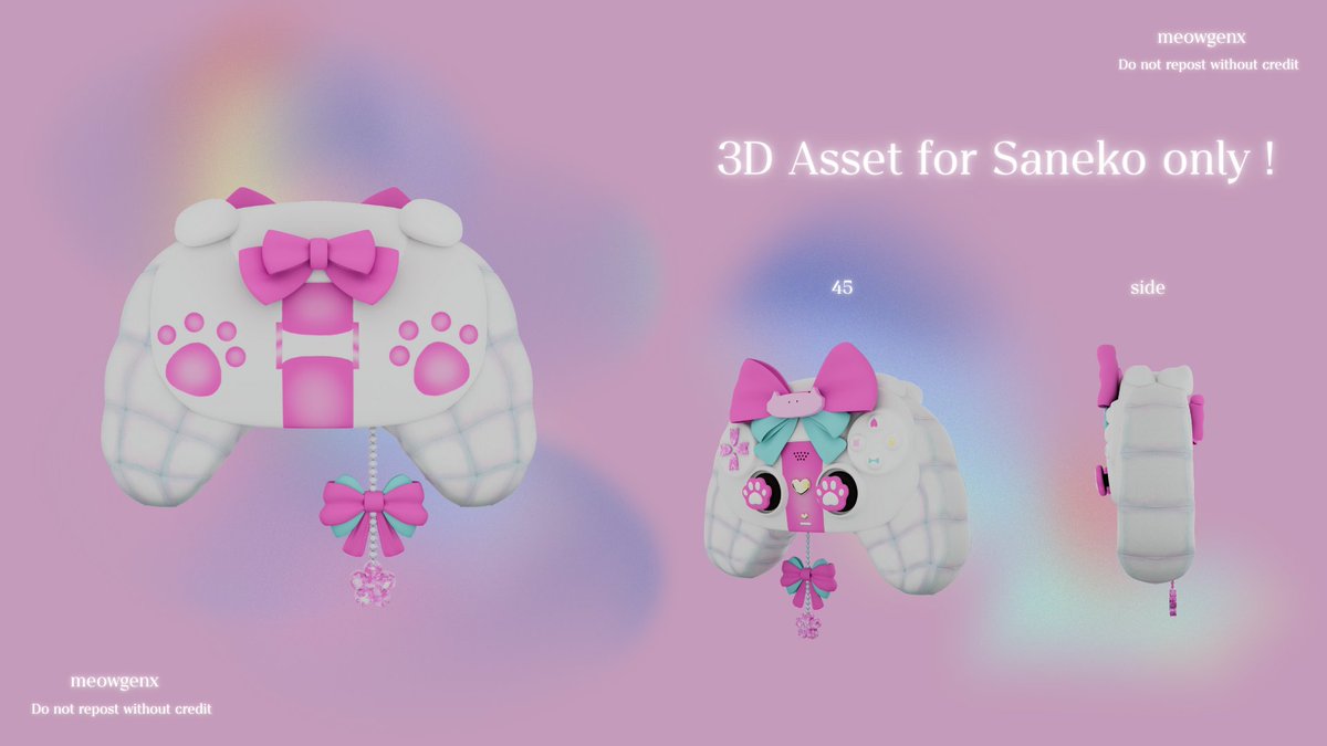 3D Asset - Saneko Controller
#SanekoArt #meowgenx