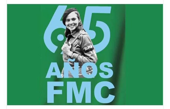 Amigos de la Cmkc (@lacmkc) on Twitter photo La FMC fue fundada el 23 d agosto d 1960 a ocho meses del triunfo de la revolución cubana. La decisión de su creación fue planteada por Vilma Espín a Fidel Castro reclamando una mayor participación de las mujeres en el proceso de Cuba
#MujeresEnRevolución #SantiagoDeCuba
<a href="/LaCmkc/">Amigos de la Cmkc</a> La FMC fue fundada el 23 d agosto d 1960 a ocho meses del triunfo de la revolución cubana. La decisión de su creación fue planteada por Vilma Espín a Fidel Castro reclamando una mayor participación de las mujeres en el proceso de Cuba
#MujeresEnRevolución #SantiagoDeCuba
<a href="/LaCmkc/">Amigos de la Cmkc</a>