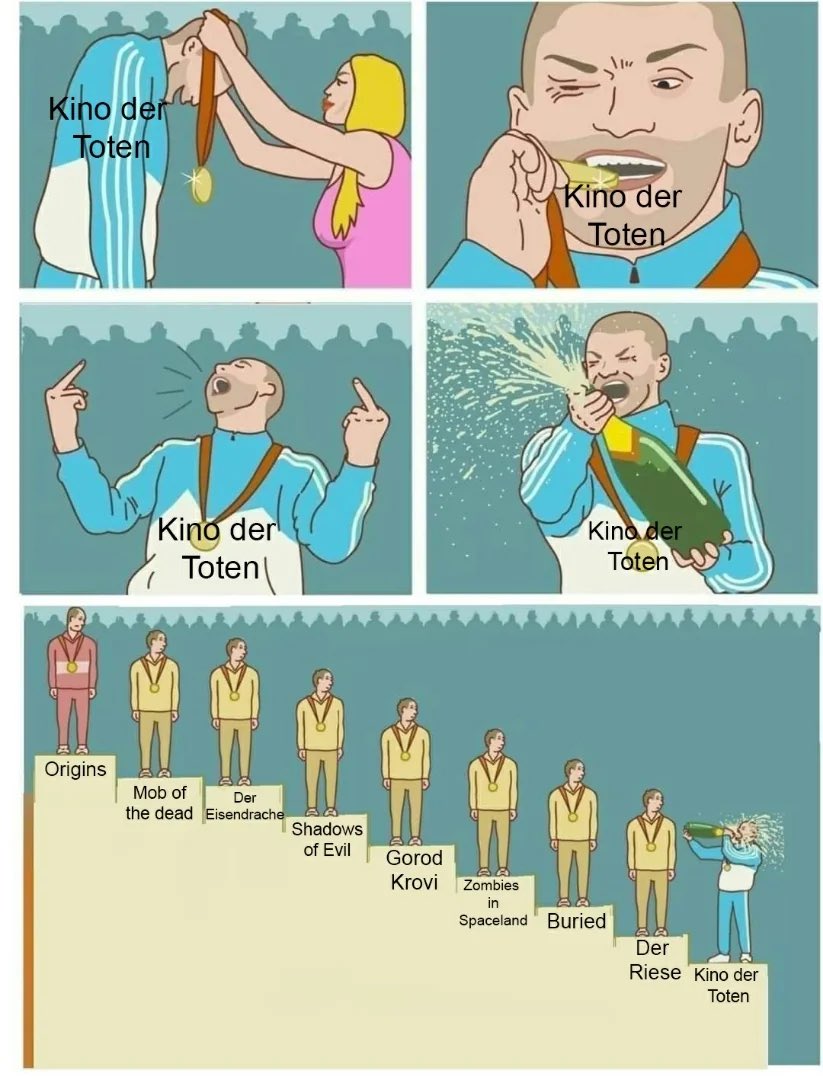 Honestly, replace Kino der Toten with any Black Ops 6 map the community glorifies for no reason.