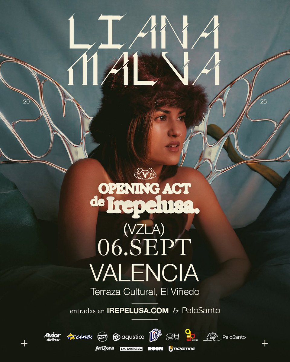 Que honor tan bonito abrirle a la gran <a href="/irepelusa/">irepelusa</a> en una de sus fechas de su gira por Venezuela 💚 nos vemos el 06 de septiembre en Valencia ✨✨✨