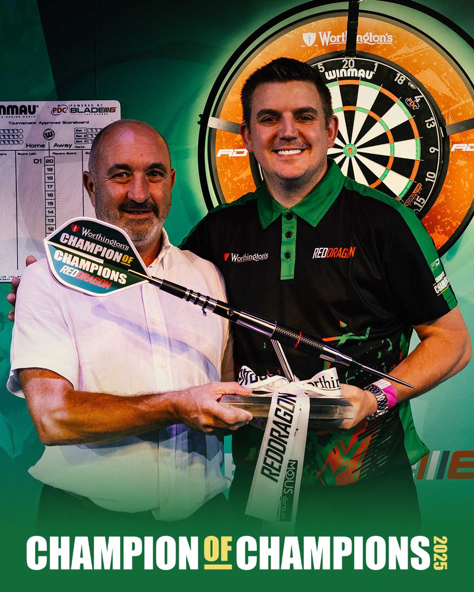 Your 2025 Champion of Champions, David Davies 🏆

What a player, what a day!

#champs2025 #ChampionOfChampions #RedDragon
