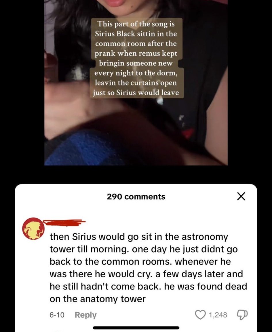 como olvidar cuando encontraron a sirius muerto en la torre de ANATOMÍA