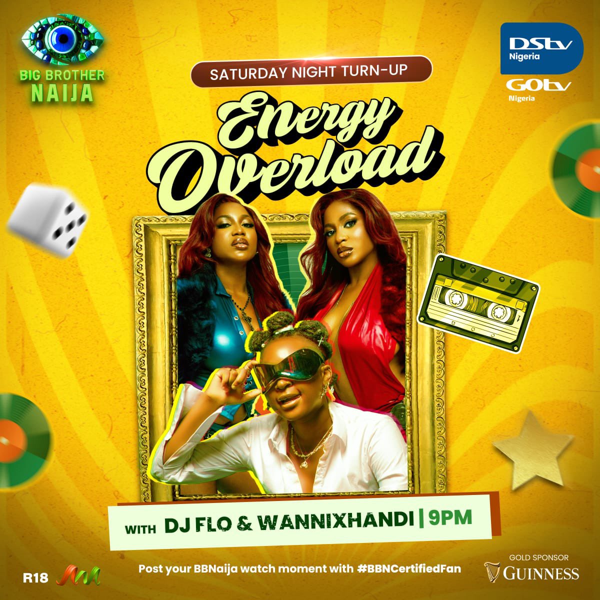 Ready to boogie down? 🪩 

In just a few minutes, DJ FLO and WanniXHandi will have us moving and grooving. Join in on the excitement by sharing a picture or video of yourself enjoying the Saturday Night Turn-Up, with your TV screen in view, and don’t forget to include the hashtag