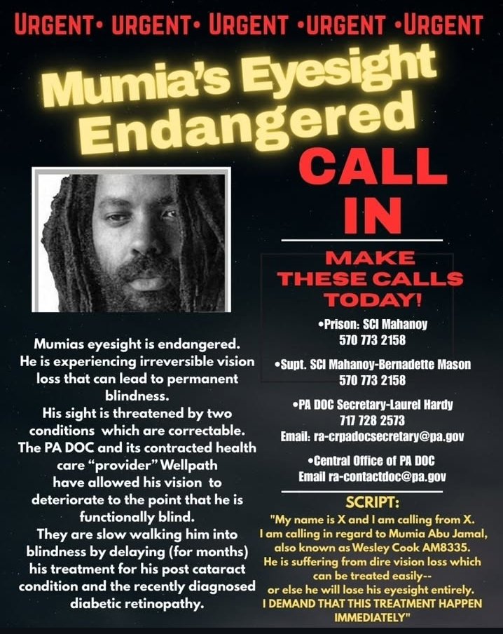 Jailhouse Lawyers Speak - 📚 (@jaillawspeak) on Twitter photo Mumia Abu-Jamal Mumia Abu-Jamal