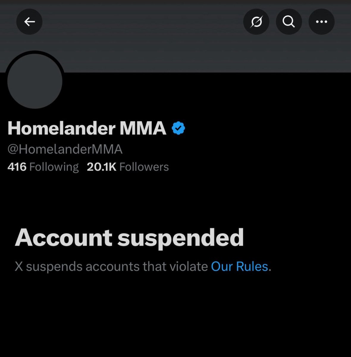 A King has fallen.