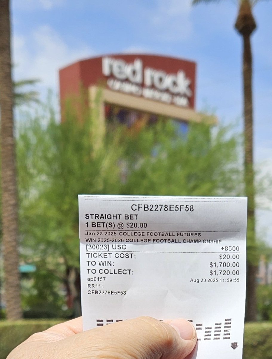 Ben Lam....... (@benbsp) on Twitter photo Let's go Rebels!! We are set for a great season <a href="/unlvfootball/">UNLV Football</a> <a href="/stationcasinos/">Station Casinos</a> Also, USC +8500 to Win Nat. Champ, so had to take it, just in case!! 🏈🏟❤️ <a href="/LasVegasLocally/">Las Vegas Locally 🌴</a> <a href="/VitalVegas/">Vital Vegas</a> Let's go Rebels!! We are set for a great season <a href="/unlvfootball/">UNLV Football</a> <a href="/stationcasinos/">Station Casinos</a> Also, USC +8500 to Win Nat. Champ, so had to take it, just in case!! 🏈🏟❤️ <a href="/LasVegasLocally/">Las Vegas Locally 🌴</a> <a href="/VitalVegas/">Vital Vegas</a>