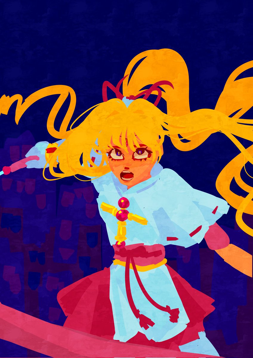 Kaitou Jeanne! #kaitoukeanne #kamikazekaitoujeanne #illustration #digitalart