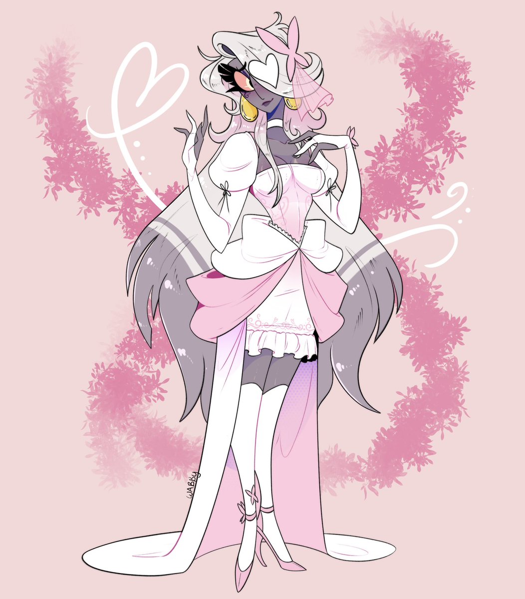 Here’s Vaggie! Her dress is my fave so far

Two left to work on for the standees! 
#hazbinhotel