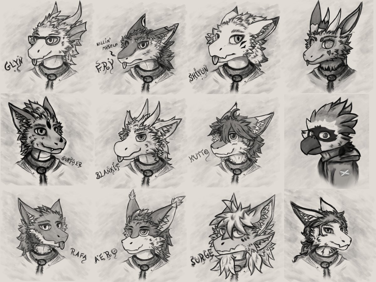 remesay's tweet image. Old old sketches :3 (2023 I think?)