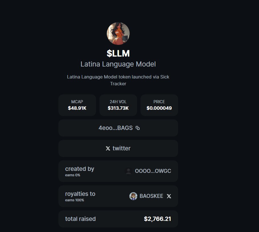 $LLM Token Tracker Screenshot