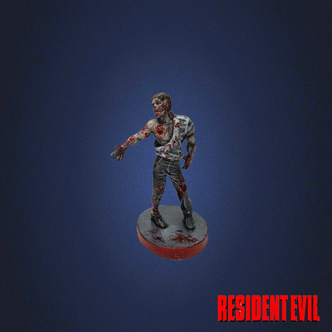 RiftOut's tweet image. Resident Evil 3 Boardgame another Zombie painted