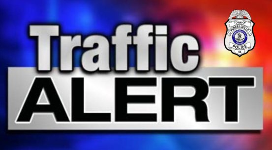 N 21st St at E Main St in Purcellville is closed due to the Main Street Block Party until approximately 10:00 p.m. Please follow law enforcement direction.