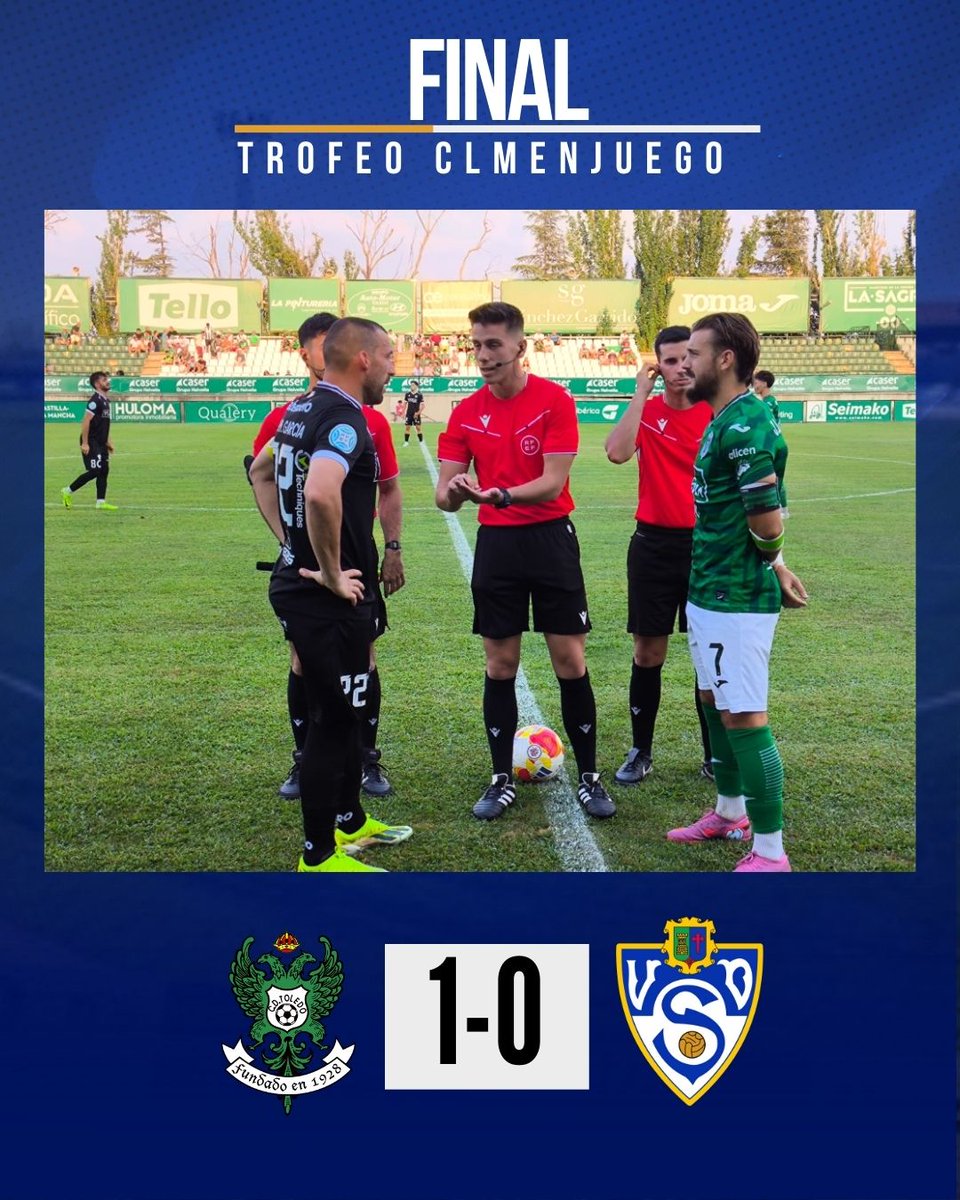 Yugo UD Socuéllamos 💙 (@yugouds) on Twitter photo 🏁 Final del partido en Toledo, no pudo ser. Queremos dar la enhorabuena al <a href="/CD_Toledo/">C.D. Toledo 🦅💚⚪️</a> por la consecución del #TrofeoCLMenJuego
#VamosUnión 💙 🏁 Final del partido en Toledo, no pudo ser. Queremos dar la enhorabuena al <a href="/CD_Toledo/">C.D. Toledo 🦅💚⚪️</a> por la consecución del #TrofeoCLMenJuego
#VamosUnión 💙