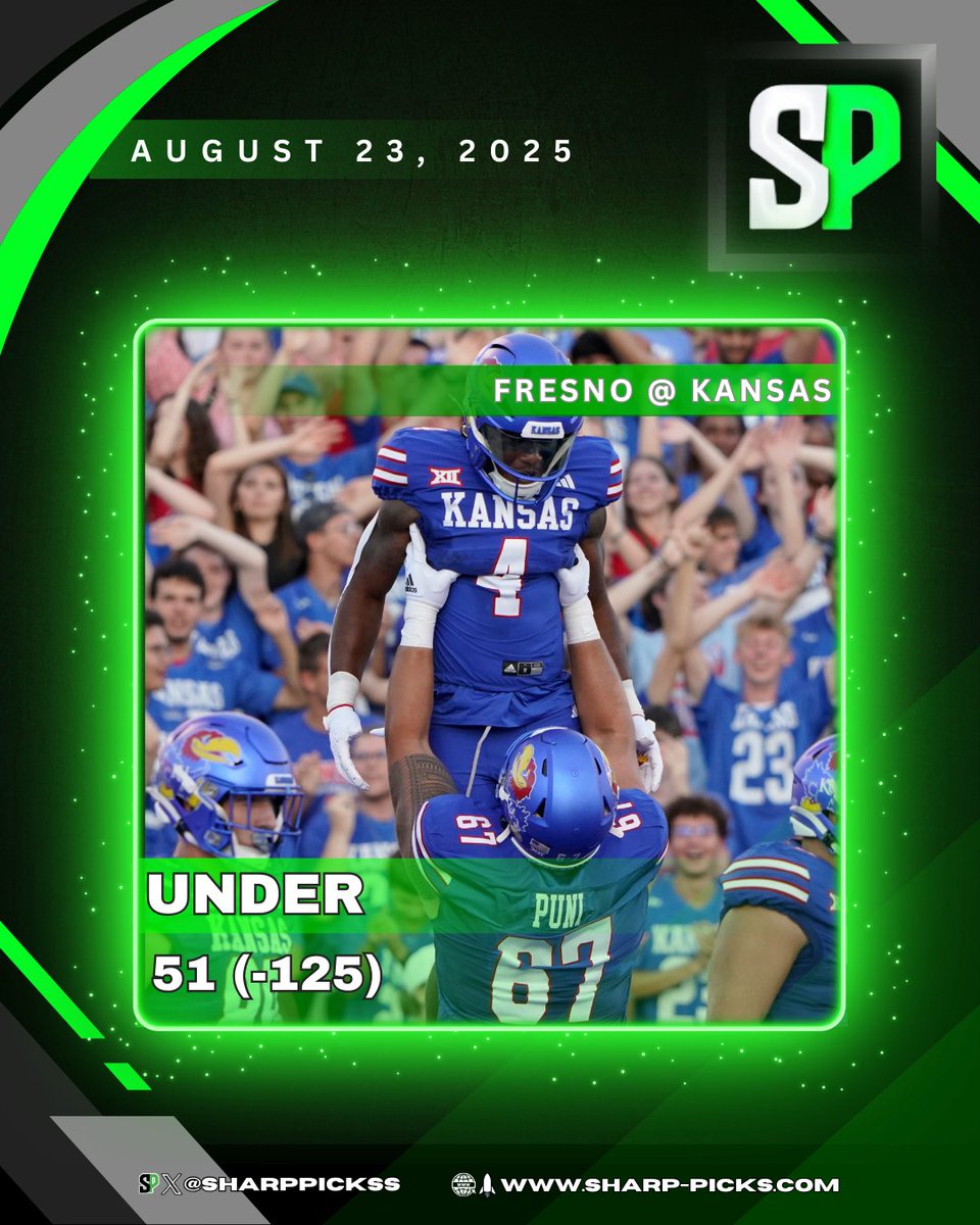 SharpPickss's tweet image. 🏈NCAAF *FREE* PICK 

WHO’S TAILING?? I WANNA KNOW⤵️