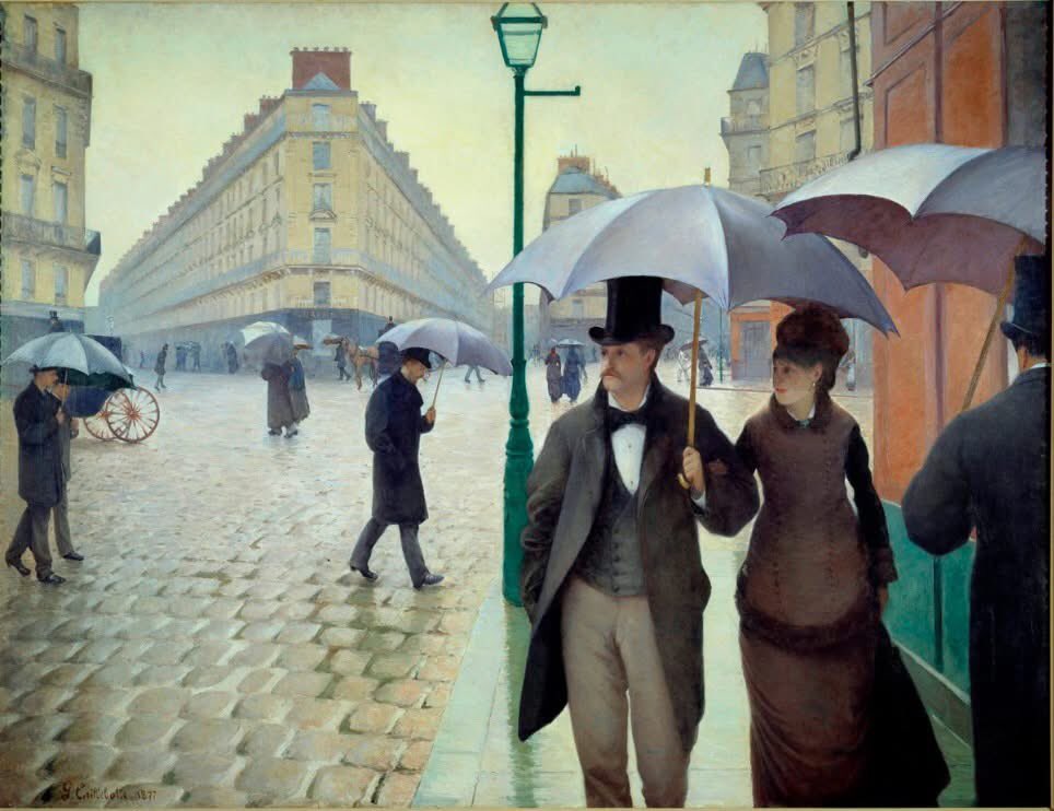 A Street in Paris in Rainy Weather, 1877
Gustave Caillebotte