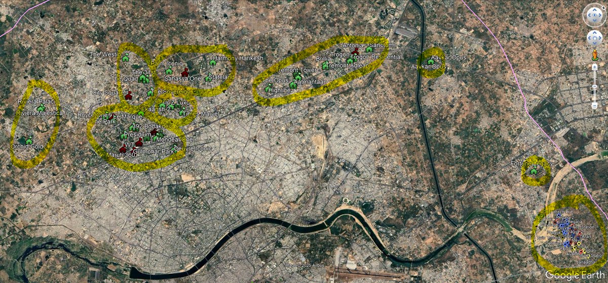 Amdavadindex's tweet image. Most of the tall buildings to come up in these areas
Ahmedabad is having a rapid change in the skyline 🚀💥
#Ahmedabad