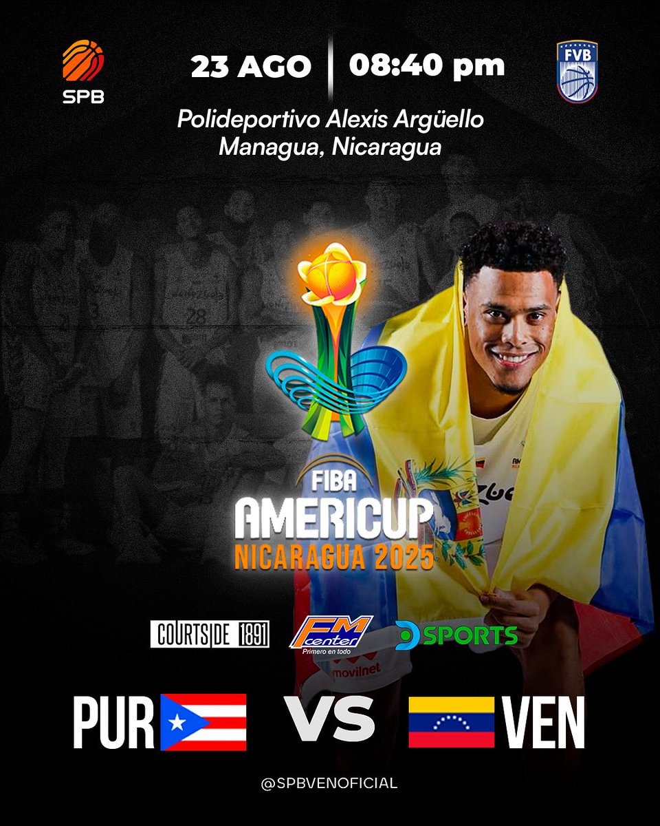 🇻🇪 Segundo round 🥊 GO 

La Selección Nacional salta por segundo día corrido al tabloncillo en Nicaragua, ahora contra Puerto Rico 🇵🇷, en búsqueda de la recuperación inmediata y de la primera victoria en la @americup 2025
. 
.