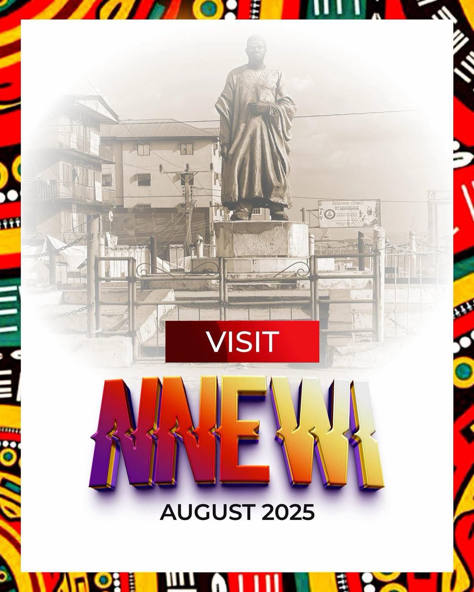 Nnewi_City's tweet image. Afịa-Ọlụ Nnewi( New Yam Festival) 2025 is next week and it&apos;s coming with a whole lot of activities and events being organized by different individuals.

Stay tuned for updates from the festivity