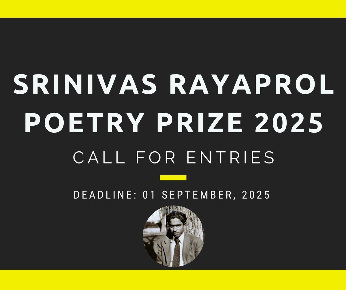 One more week to before entries close for the 17th Srinivas Rayaprol Poetry Prize. Deadline: Sept.1.
