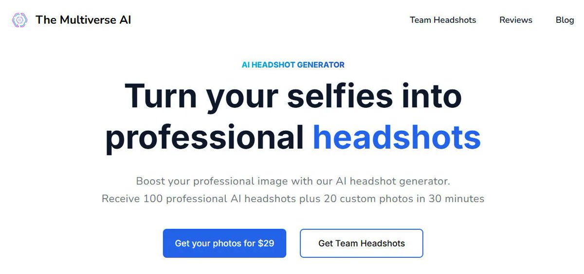 bestfreeaitools's tweet image. TheMultiverse AI Best Studio-Quality Headshots Without the Studio
In today’s competitive professional world, your headshot isn’t just a photo—it’s your d...
bestfreeaitools.io/ai-tools/themu…
#PortraitGenerators #Imageediting #Imagegenerators