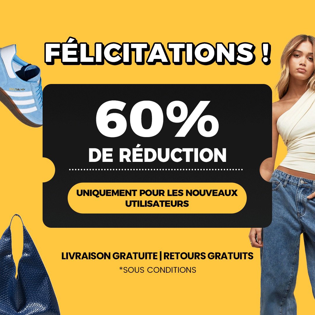 AreeNaru's tweet photo. Félicitations ! 🎉Offre exclusive pour vous !
💰Coupon de 60% de réduction réservé aux nouveaux utilisateurs 🌟 Recherchez 9MK37 dans l’application SHEIN ou 🌟 Cliquez sur le lien pour commencer !
https://t.co/E2TALPvfuk https://t.co/Cj85DcQrch