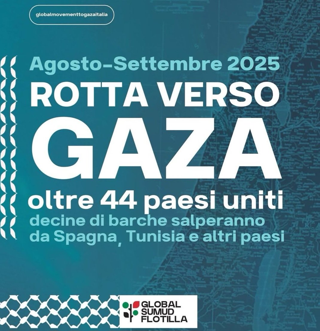 Peter (@peter78150525) on Twitter photo Seguiamo <a href="/gmtgitalia/">Global Movement to Gaza Italia</a>
Seguiremo uno dei piu grandi eventi umanitari degli ultimi decenni.
Non è politica o religion che li unisce ,ma solo interesse per i DirittiUmani ,costantemente violati.
Condivisione e informazione sono una delle tante forme per non restare idifferenti. Seguiamo <a href="/gmtgitalia/">Global Movement to Gaza Italia</a>
Seguiremo uno dei piu grandi eventi umanitari degli ultimi decenni.
Non è politica o religion che li unisce ,ma solo interesse per i DirittiUmani ,costantemente violati.
Condivisione e informazione sono una delle tante forme per non restare idifferenti.