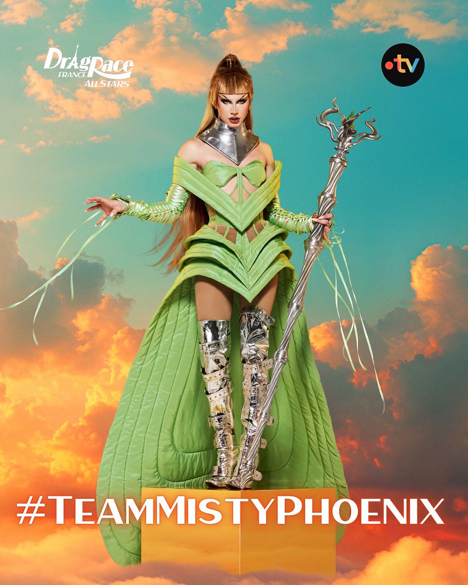 DragRace_Fr's tweet photo. Êtes-vous… #TeamMistyPhoenix ? 🔥
Faites le savoir ! #DragRaceFrance 

Rendez-vous jeudi 28 août à 23h20 sur France 2 et https://t.co/F7SoPJANN2 pour la grande finale de Drag Race France All Stars 🤩 https://t.co/JYlPTXadD4
