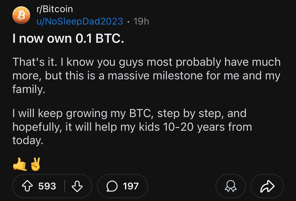 🟠BTC-ARCHIVE: "Il significato di acquistare Bitcoin: da 0.1 a 0.01 come traguardi da celebrare"