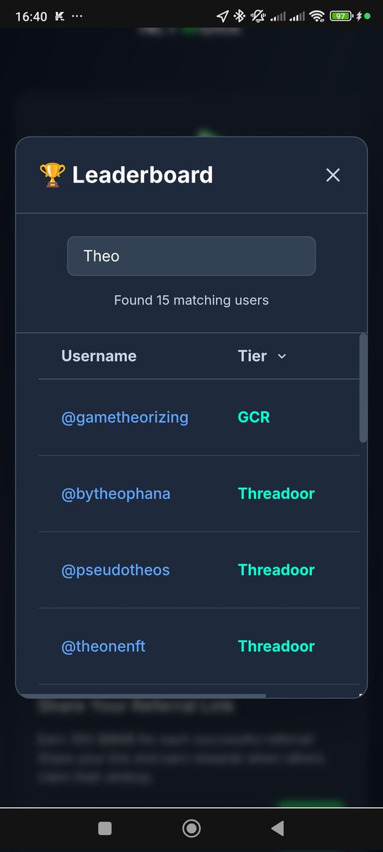 SolFrater (@solfrater_sol) on Twitter photo claims.beamable.network/api/referrals/…
Search your X username on <a href="/BeamableNetwork/">Beamable Network</a> leaderboard and you are eligible, claim your airdrop
Get $BMB!! claims.beamable.network/api/referrals/…
Search your X username on <a href="/BeamableNetwork/">Beamable Network</a> leaderboard and you are eligible, claim your airdrop
Get $BMB!!