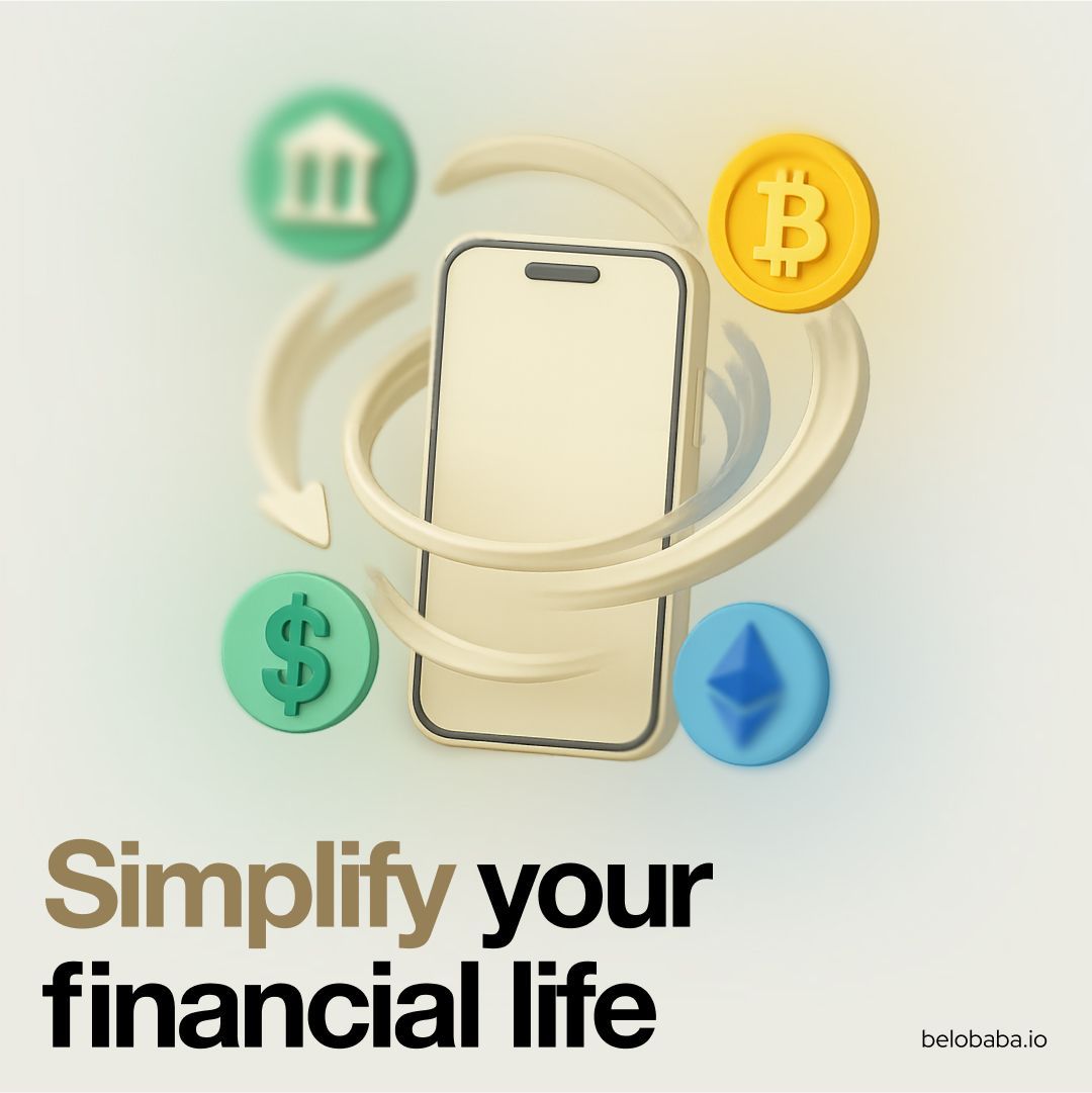 Juggling 5 banking apps and 3 crypto exchanges?  Nah.

With BELOBABA, manage fiat &amp; crypto in one place:
- Unified dashboard for your EUR, USD, BTC, ETH… (and more)
- Move funds between traditional accounts and crypto wallets seamlessly
- AI-driven insights (yes, an intelligent