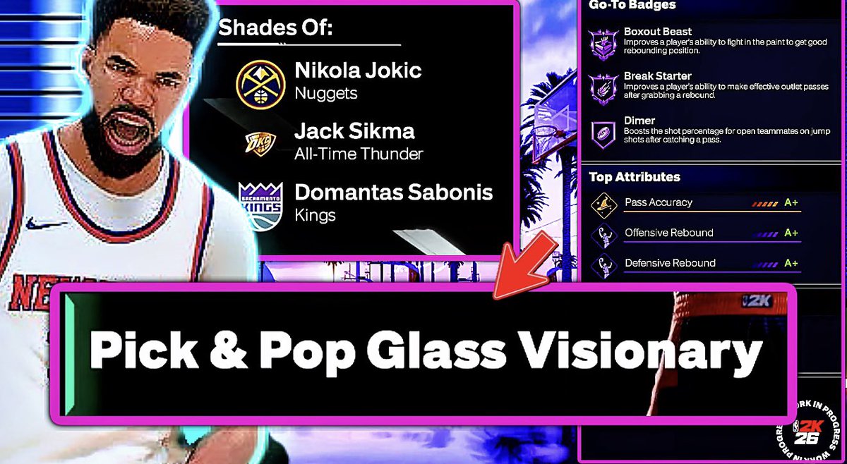 xUncleCaino's tweet photo. 7’0 Popper BUILD 
 
                - Build Breakdown - 

• BUILD HAS NO WEAKNESS •
• 94 Rebounding • (Use Caps or Badge Perk)
• 94 Pass Accuracy • (Adjustable)
• 91 Strength • (Brick Wall) (Post Stopper)
• 83 3 Pointer • (90 + with Caps) 

https://t.co/4GdcXykWuF https://t.co/Do9KKaMPQd