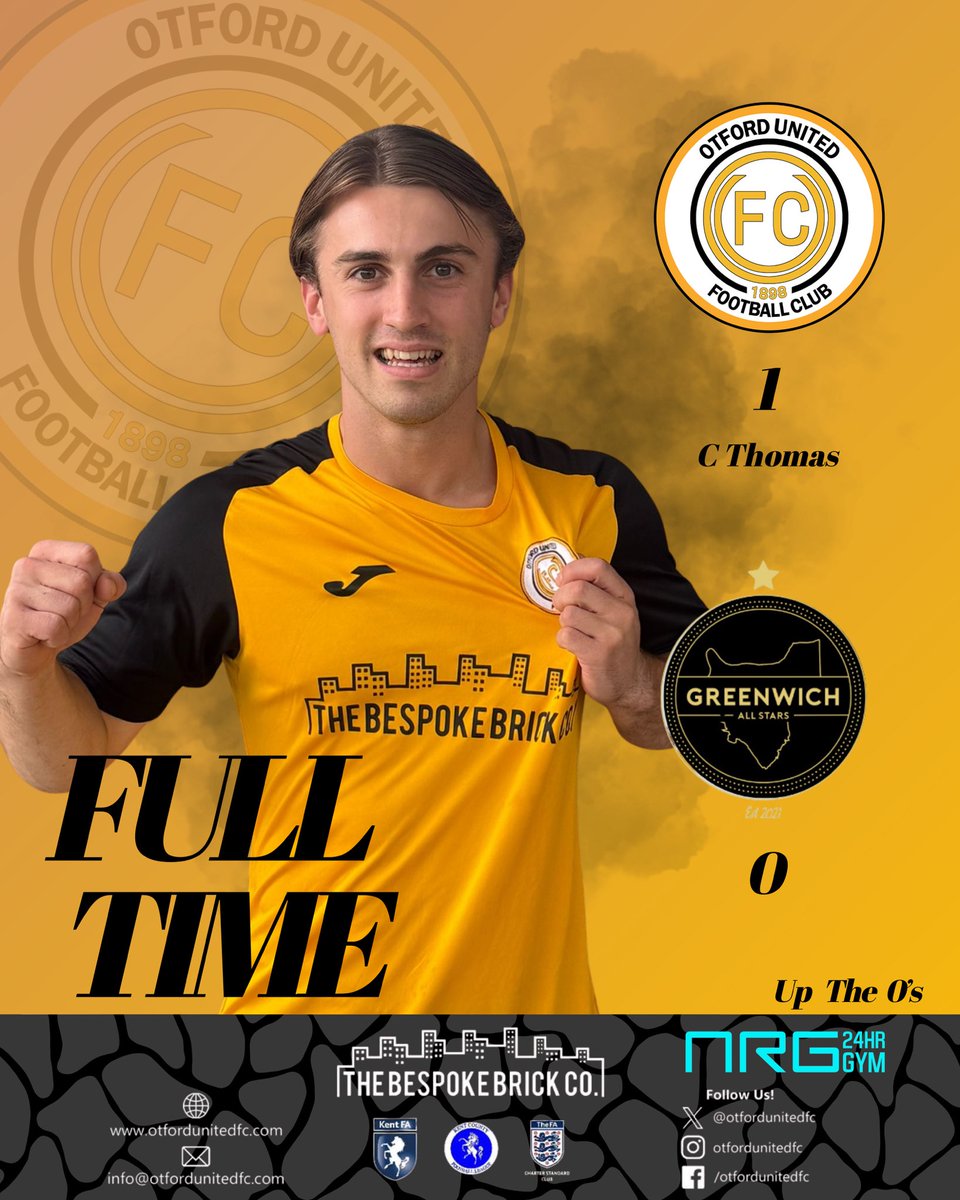 3 points at the rec ‼️

Up the O’s 🧡🖤

#OUFC #otfordunitedfc #COYO #UptheOs #Otford #AmberAndBlack