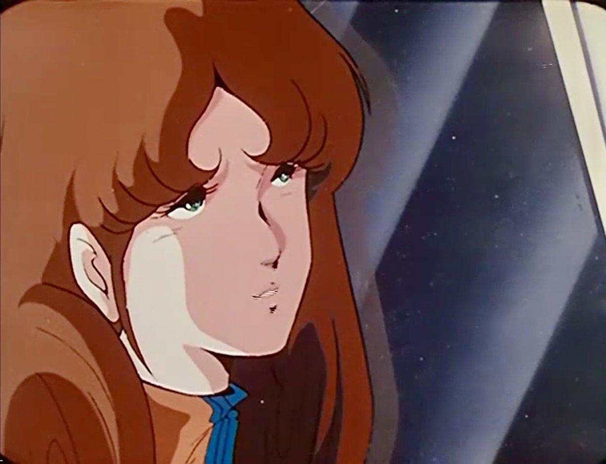 TV版マクロス。どのエピソードも好きなのですが、24話『グッバイ・ガール』もその一つ。当たり前に会っていた相手がある日突然いなくなり、その時なって初めて相手の存在を意識し始めて､､､。大気圏突入前の僅かな時間。短い時間に交わすたわいもない会話。印象的なシーンでした。
＃マクロス