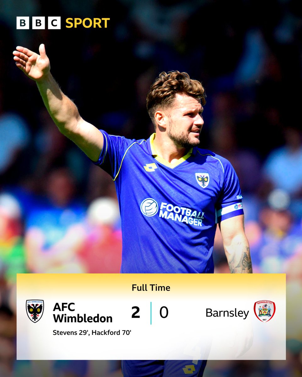 Another +3 for the Dons in League One 📈

#BBCFootball #AFCW