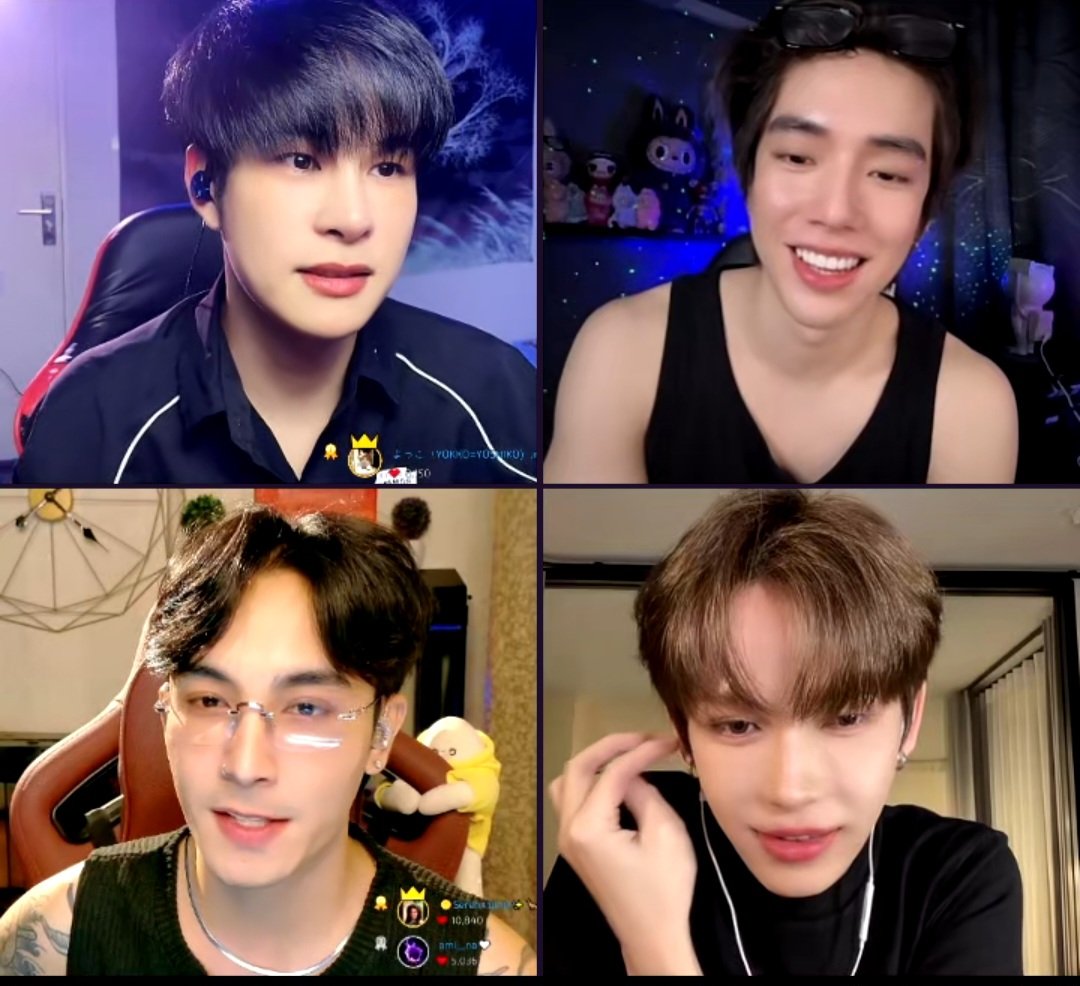 Baby Art conversando com amigos no Tiktok , bom vê-lo meu Baby 😘❤️#ArtPakpoom