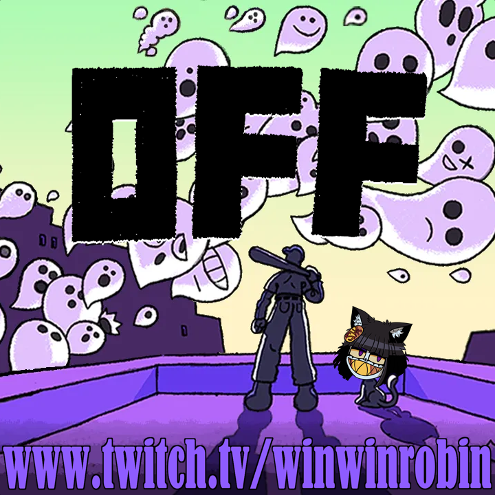 In 1 hour we continue OFF! We are continuing our bizare story as we try to beat, uh, off...with our bat! Pretty much everyone and everything is bizare and backwards, yet when we 'purify' these places, things become..............off......