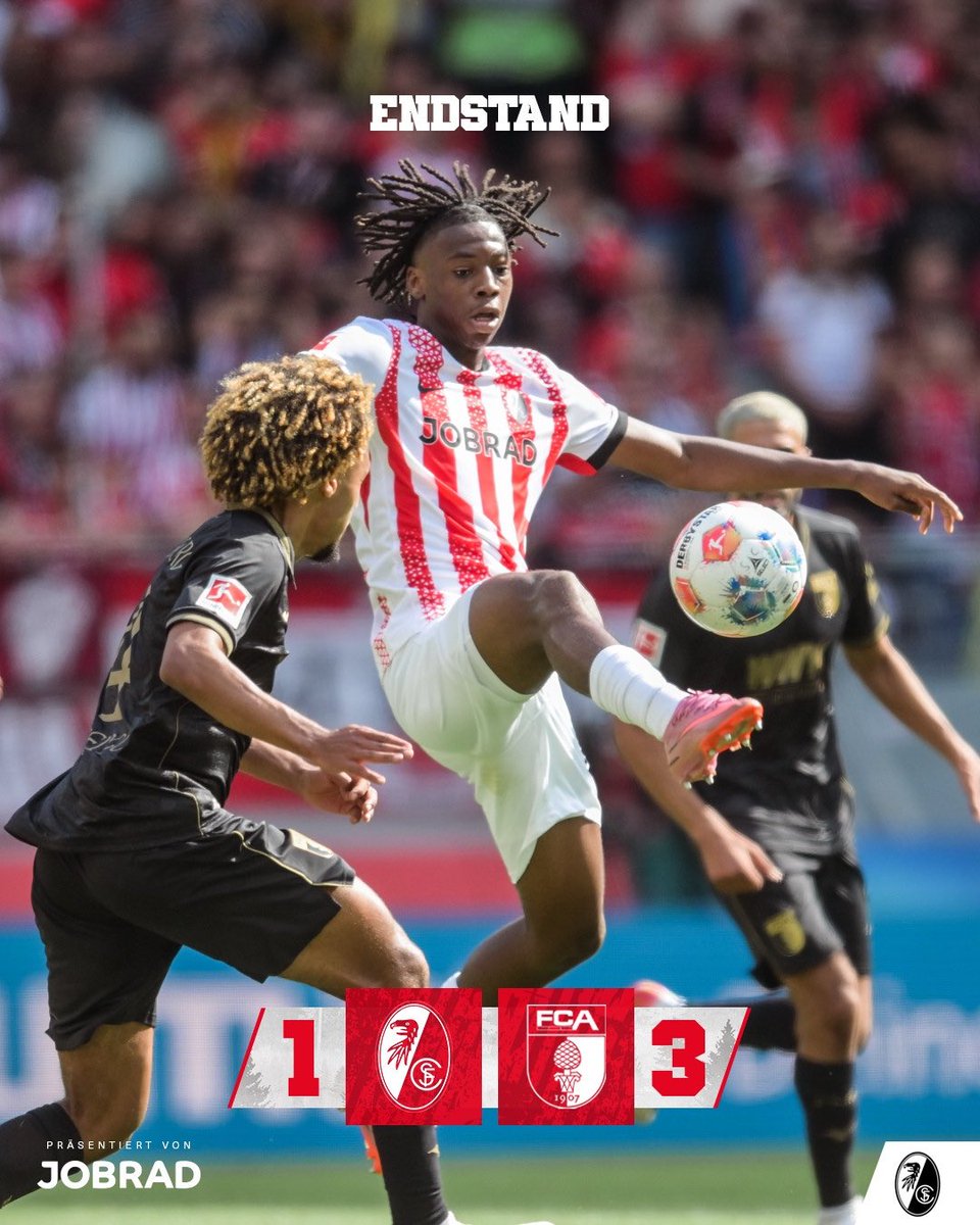 scfreiburg_fr's tweet photo. 90’. Fin du match

Très mauvais début de championnat… Il faudra vite réagir et aller chercher un bon résultat à Cologne le week-end prochain !

1-3 #SCFFCA https://t.co/EoLTWcpOol