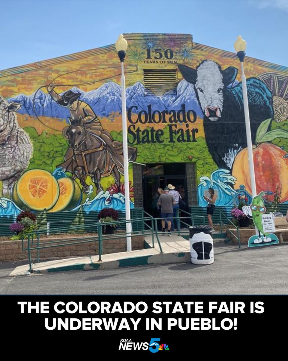 KOAA's tweet image. The 2025 Colorado State Fair is underway in Pueblo! 

The annual event showcases Colorado Culture, cuisine, and more of what makes the Centennial State great.

More at: tinyurl.com/y9f6d6bd 

#statefair #coloradostatefair