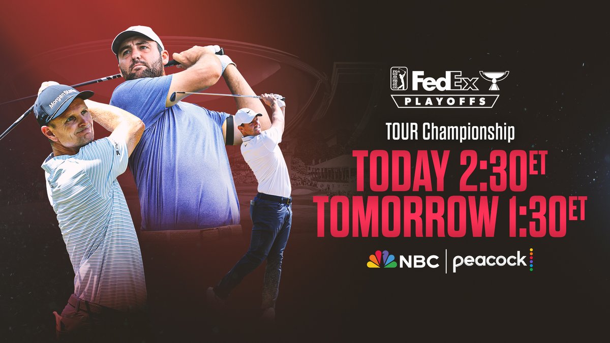 It's the day we've been waiting for...the PGA Tour championship airs TODAY at 2:30 p.m. and tomorrow at 1:30 a.m. on NBC and Peacock!