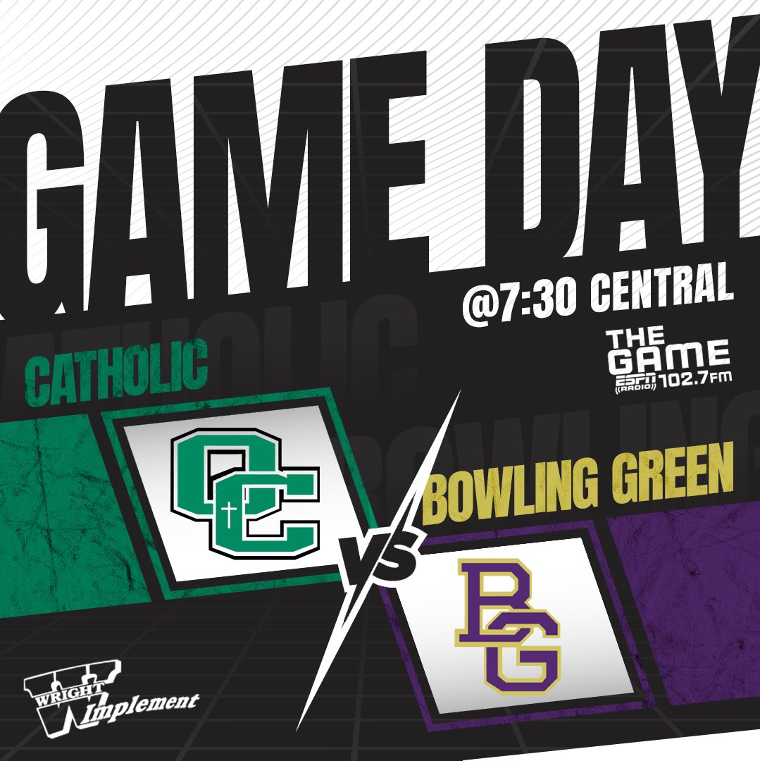 102.7 The Game ESPN Owensboro (@1027thegame) on Twitter photo Its <a href="/OCath_Football/">Owensboro Catholic Football</a> vs <a href="/PurplesFootball/">BGHS Football</a> in the Rafferty's Bowl.
⏰️-730 cst
🎤- <a href="/StephenATurner/">Stephen A Turner</a> , Chris Riley & Nick Clemens
📻- 102.7 #TheGame
Listen anywhere in the 🌍 at
1027thegame.com/player/?player… Its <a href="/OCath_Football/">Owensboro Catholic Football</a> vs <a href="/PurplesFootball/">BGHS Football</a> in the Rafferty's Bowl.
⏰️-730 cst
🎤- <a href="/StephenATurner/">Stephen A Turner</a> , Chris Riley & Nick Clemens
📻- 102.7 #TheGame
Listen anywhere in the 🌍 at
1027thegame.com/player/?player…