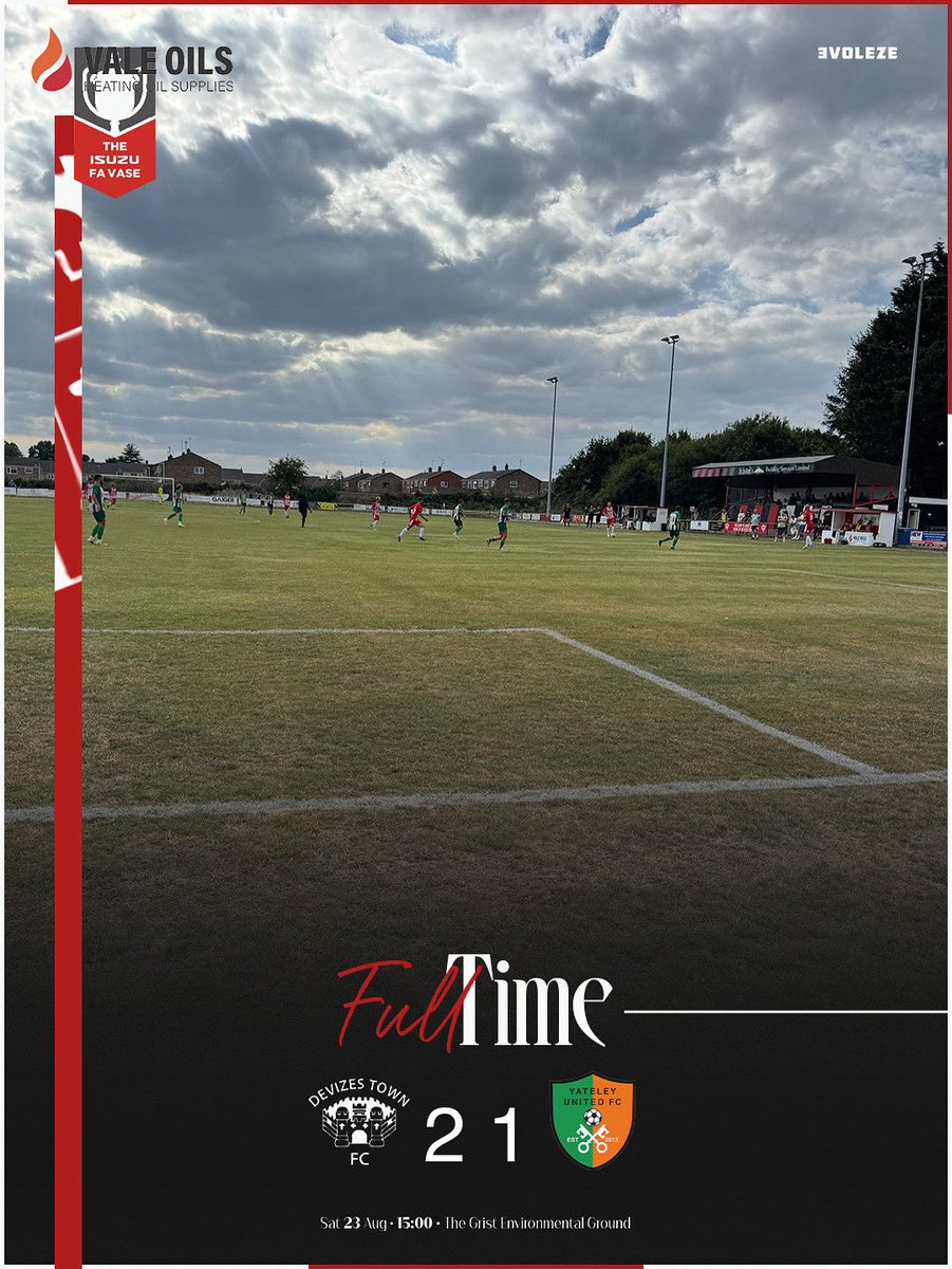 Devizes Town FC (@devizestownfc) on Twitter photo FT 2-1
Into the 🎩 we go….
Well, to put it bluntly, we were nowhere near our best but in cup competition the result is all that matters.
Credit to Yateley who were honest all afternoon.
⚽️ J Reader - @elitebedsandmattresses 
⚽️ S Jordan - @jwelectrical_niceic 
🔴⚪️ FT 2-1
Into the 🎩 we go….
Well, to put it bluntly, we were nowhere near our best but in cup competition the result is all that matters.
Credit to Yateley who were honest all afternoon.
⚽️ J Reader - @elitebedsandmattresses 
⚽️ S Jordan - @jwelectrical_niceic 
🔴⚪️