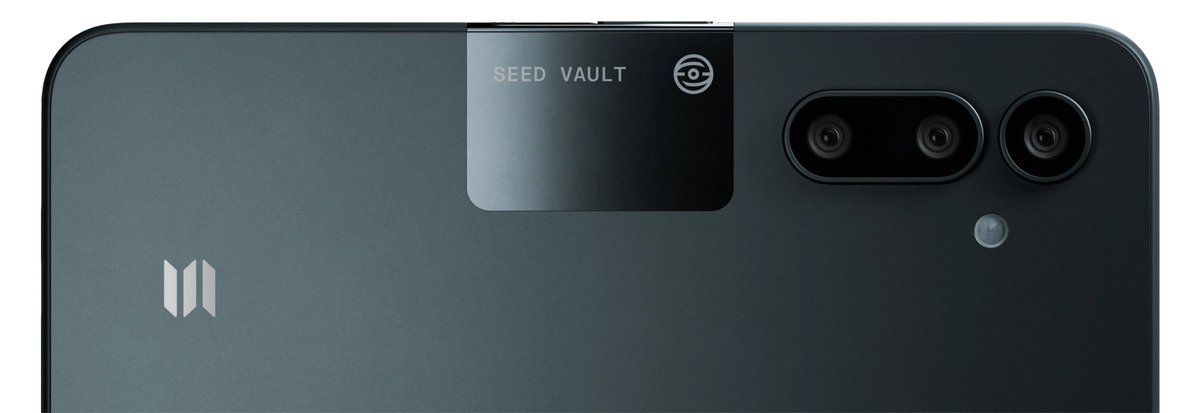 Solana Saga phone with Seed Vault feature