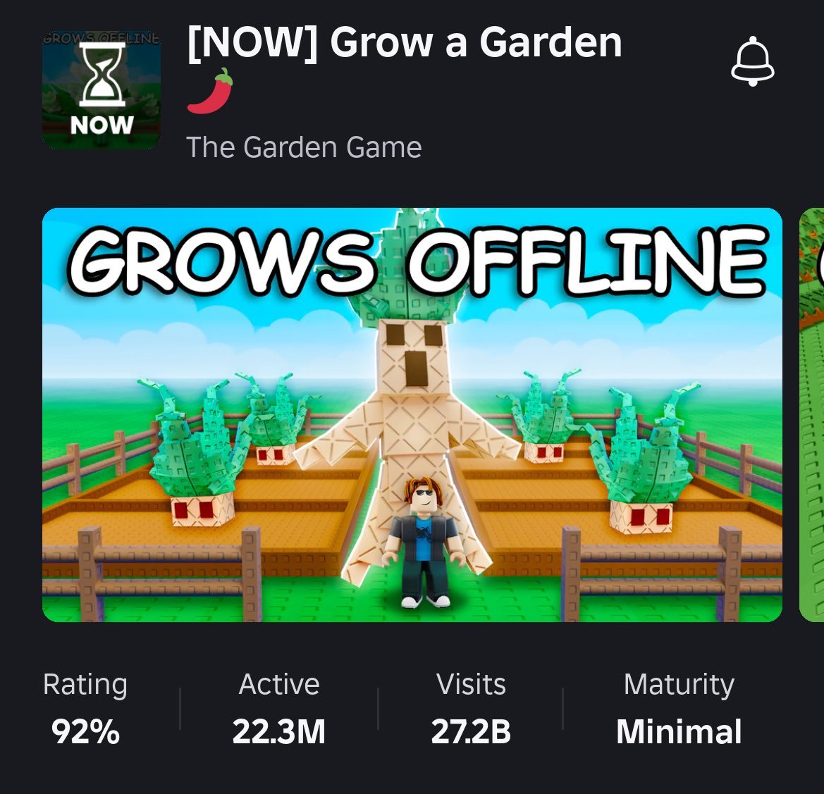 The Roblox experience, "Grow a Garden" has broken their previous SINGLE BIGGEST Video Game in the entire world AGAIN. 🌎

"Grow a Garden" reached a whopping 22.3 MILLION Concurrent Users, surpassing their previous 21.3 MILLION record.

#RobloxDevs #RobloxDev #Roblox #GrowAGarden