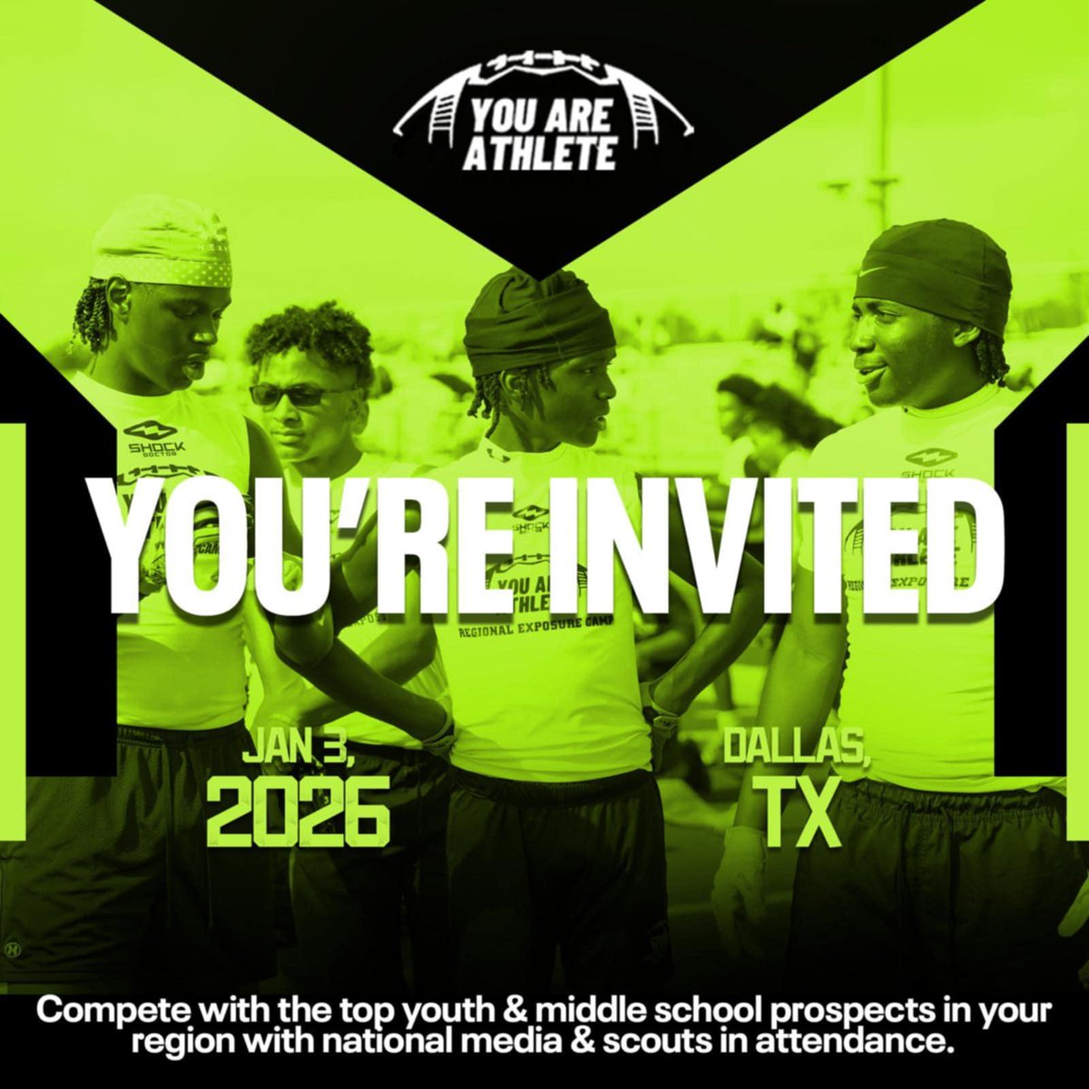 Im Greatful to be recognized again by <a href="/youareathlete/">You Are Athlete</a>. Can't wait to compete. #Classof2032 #youthfootball #6thplayingvs7th #classof2032 <a href="/AlPopsFootball/">𝐀𝐋 𝐏𝐨𝐩𝐬</a> <a href="/Coach_Wozniak/">Coach Conrad Wozniak</a> <a href="/WRAB50/">William Blaylock</a> <a href="/Coach_Ware/">Brian Ware</a> <a href="/Coach_Herrera76/">Anthony Herrera</a> <a href="/CoachKeggins/">Coach Jullian Keggins</a> <a href="/CoachScottTX/">SAMMY SCOTT, M.S.</a>  #HWPO #FutureSaberCat #futuremustang